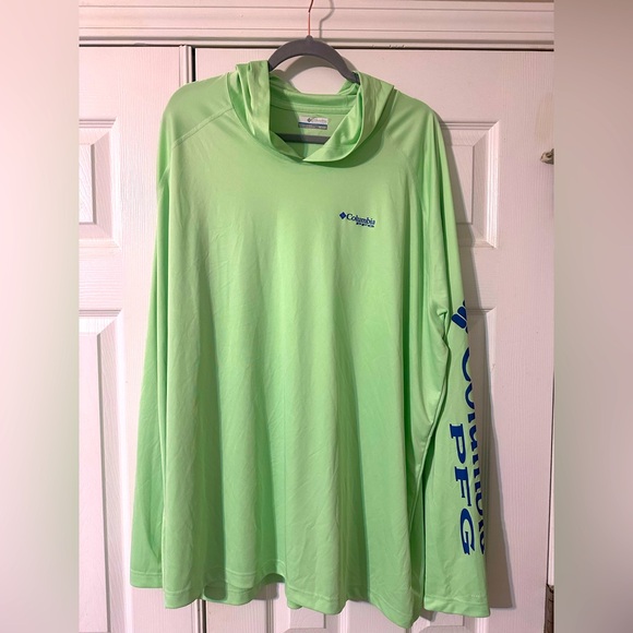 Columbia Other - Columbia Green Long Sleeve Sun hoodie size 4XL
